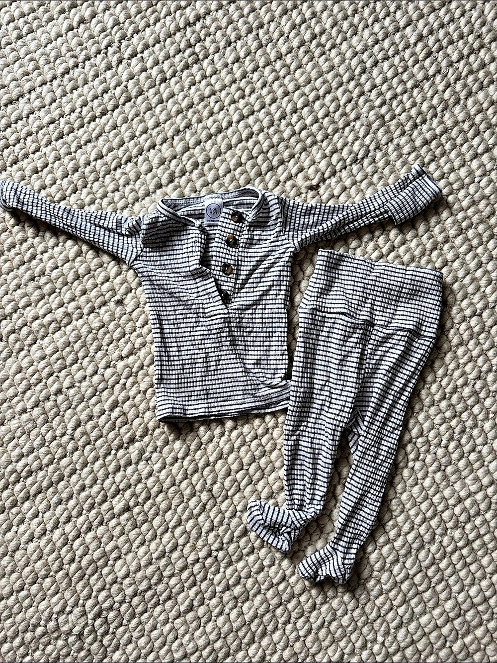 Lou & Company stripe Matching Set in Blue & White Newborn Like New